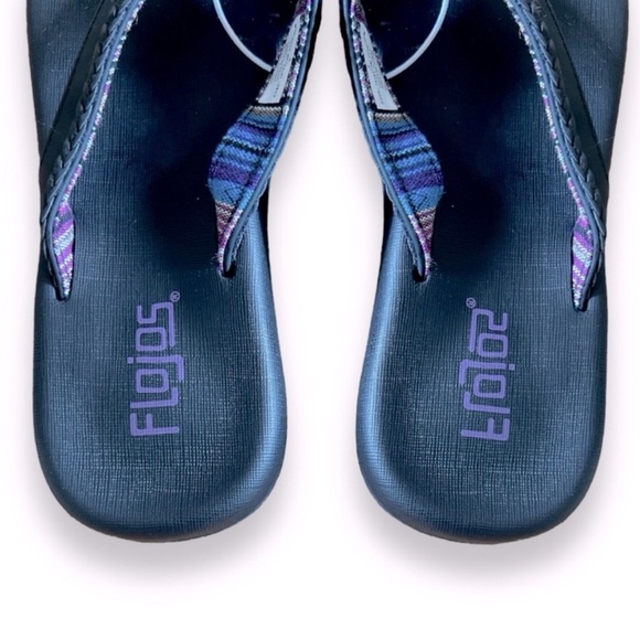 Flojos Women's Flip Flops | Various Sizes: 6, 7, 8, | Lavender Black | NWT | $15 - Picture 5 of 6